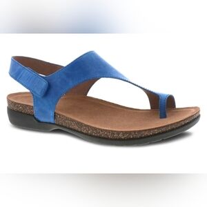 Dansko Blue Leather 'Reece' comfort sandal